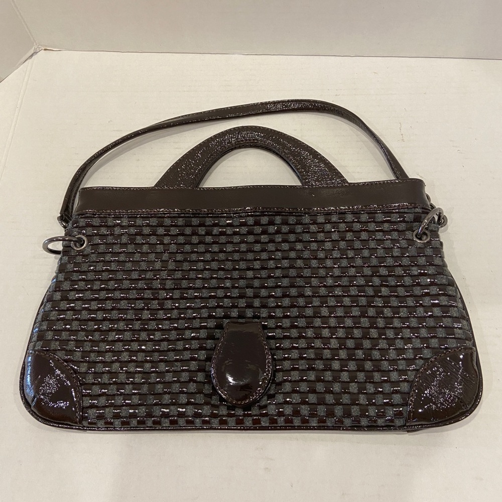 Hobo international brown clutch shoulder strap bag